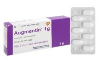 AUGMENTIN 1G (Amoxicilin 875mg và Acid clavulanic 125mg) – Điều trị nhiễm khuẩn (Hộp 2 vỉ x 7 viên)