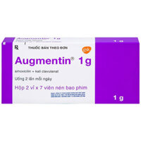 Augmentin 1g điều trị nhiễm khuẩn  – CÔNG TY CỔ PHẦN NHÀ THUỐC NHÂN DÂN – PHƯỢNG HOÀNG