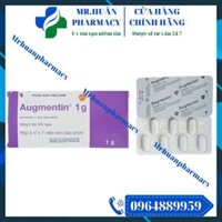 Augmentin 1g (Hộp 2 vỉ x 7 viên) – Thuốc kháng sinh Beta lactam