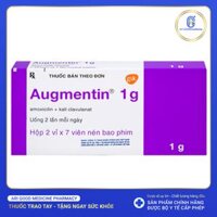 Augmentin GSK 1g trị nhiễm khuẩn (2 vỉ x 7 viên)