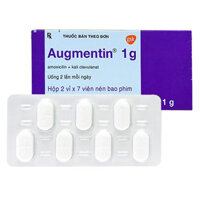 Augmentin Tablet 1g 2 x 7’S điều trị nhiễm khuẩn xương khớp, nhiễm khuẩn niệu, sinh dục