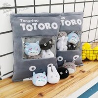 Augustin A Plushie Túi Đồ Chơi Pudding, Spirited Away Totoro 8 Quả Bóng Búp Bê Totoro Pudding Đồ Chơi Sang Trọng, Túi Kẹo Hayao Miyazaki Anime Mềm 50cm Quà Tặng Ngày Lễ Tình Nhân