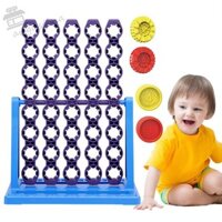 Augustin Kết Nối 4 Trò Chơi Quay, Bàn Cờ Xoay Bốn Hàng Bằng Nhựa Tương Tác, Đồ Chơi Xếp Hình DIY Bốn Trong Một Phim Hoạt Hình 4 Quay Bảng Cờ Trò Chơi 2 Người Chơi