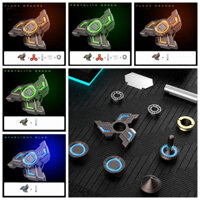 Augustin Mini Smart Fidget Spinner Đồ chơi, Phát sáng trong bóng tối Xoay, Đồ chơi đầu ngón tay Dạ quang Tất cả kim loại Quà tặng Giáng sinh nhỏ
