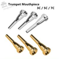 Augustin Ống ngậm nhỏ, Ống ngậm kèn thay thế chuyên nghiệp, Thiết kế mạ bạc 7C 5C 3C Đầu nối miệng Trumpet Nhạc cụ bằng đồng thau