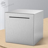 Augustin Piggy Bank Cube Bình an toàn không thể mở cho trẻ em / người lớn Ngân hàng tiết kiệm tiền