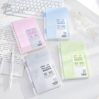 Augustina Sổ tay lá rời, Sách lót trang màu Blush Series, 112 tờ Da PU Gradient A6 Sổ tay lá rời Đồ dùng văn phòng trường học