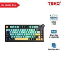 AULA AU75 (3381) BÀN PHÍM CƠ GAMING 3 MODE (Phiên bản màu Đen+xanh lá+cam, Bloomfield switch)