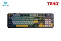 AULA F108 PRO (1295) BÀN PHÍM CƠ GAMING 3 MODE (Phiên bản Đen + xám + vàng/ Reaper switch)