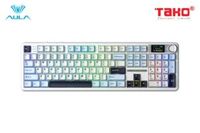 AULA F108 PRO (1318) BÀN PHÍM CƠ GAMING 3 MODE (Phiên bản Xanh dương + trắng + tím đậm/ Reaper switch)