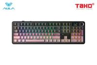 AULA F108 PRO BÀN PHÍM CƠ GAMING 3 MODE (Phiên bản Đen + hồng gradient/ Grey Wood V3 switch)