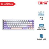 AULA F65 (2983) BÀN PHÍM CƠ GAMING 3 MODE (Phiên bản Tím + Trắng + Hồng/ Nimbus V3 switch)