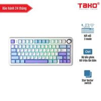 AULA F75 (0638) BÀN PHÍM CƠ GAMING 3 MODE (Phiên bản Xanh dương+trắng+tím/ Star Vector switch)
