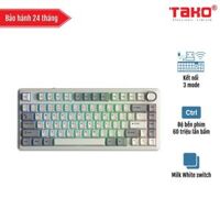AULA F75 (8362) BÀN PHÍM CƠ GAMING 3 MODE (Phiên bản Màu xám trắng/ Milk White switch)