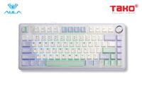 AULA F75 (9258) BÀN PHÍM CƠ GAMING 3 MODE (Phiên bản Ice Green/Tím nhạt+be+xanh lá/ Reaper switch)