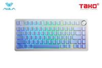 AULA F75/ F75 PRO (6920) BÀN PHÍM CƠ GAMING 3 MODE (Phiên bản Trắng + xanh dương gradient/ Reaper switch)