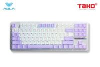 AULA F87 (2464) BÀN PHÍM CƠ GAMING CÓ DÂY (Phiên bản tím trắng/blue switch)