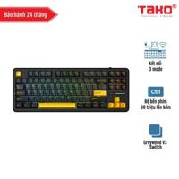 AULA F87 (8770) BÀN PHÍM CƠ GAMING 3 MODE (Phiên bản Đen+Xanh đậm+Cam/ Greywood V3 Switch)