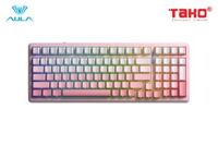 AULA F99 (2056) BÀN PHÍM CƠ GAMING 3 MODE (Phiên bản màu Hồng gradient/ Dream Sakura switch)