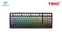 AULA F99/ F99 PRO BÀN PHÍM CƠ GAMING 3 MODE (Phiên bản Không núm xoay/ Xám + đen gradient/ Greywood V3 switch)
