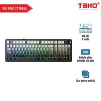 AULA F99 PRO (6692) BÀN PHÍM CƠ GAMING 3 MODE (Phiên bản Có núm xoay/ Xám + đen gradient/ Star Vector switch)