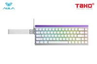 AULA HERO68HE (4142) BÀN PHÍM CƠ GAMING CÓ DÂY (Phiên bản màu Trắng Lighthouse/ Jade King magnetic switch - Rapid trigger)
