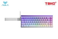 AULA HERO68HE (4197) BÀN PHÍM CƠ GAMING CÓ DÂY (Phiên bản Tím trắng gradient contour/ Dragon King magnetic switch - Rapid trigger)