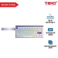 AULA HERO84HE (4302) BÀN PHÍM CƠ GAMING CÓ DÂY (Phiên bản Tím + trắng/ Black King magnetic switch - Rapid trigger)