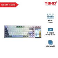 AULA L99 (3602) BÀN PHÍM CƠ GAMING 3 MODE (Phiên bản màu Xám đậm + Trắng + Xanh dương/ Raindrop switch)