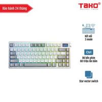 AULA NOVA75 (3510) BÀN PHÍM CƠ GAMING 3 MODE (Phiên bản màu Xám trắng/ Star Vector switch)