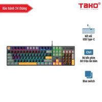 AULA S500 (4548) BÀN PHÍM CƠ GAMING CÓ DÂY (Phiên bản Xám + đen + vàng/ Blue switch)