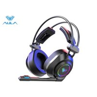 AULA S600 RGB Gaming Bass Stereo Máy Tính Game Thủ Trên Tai Tai Nghe Âm Thanh Vòm Tai Nghe Có Dây Kèm Mic Cho Laptop PC