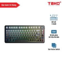 AULA S75 PRO (2155) BÀN PHÍM CƠ GAMING 3 MODE (Phiên bản màu Xám đen gradient/ Star Vector switch)
