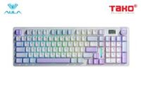 AULA S98 PRO (0850) BÀN PHÍM CƠ GAMING 3 MODE (Phiên bản Xanh dương + trắng + tím/ Paleo dust switch/ Pin 4000mAh)