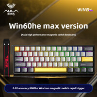 Aula WIN60 WIN68 Bàn phím cơ kích hoạt nhanh Công tắc từ tính có dây RT Dừng khẩn cấp 8k Độ trễ thấp RGB Bàn phím chơi game tùy chỉnh