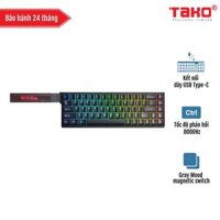 AULA WIN68HE (4067) BÀN PHÍM CƠ GAMING CÓ DÂY (Phiên bản Đen/ Gray Wood magnetic switch - Rapid trigger)