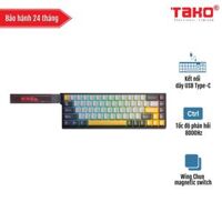 AULA WIN68HE MAX (4098) BÀN PHÍM CƠ GAMING CÓ DÂY (Phiên bản Đen + xám + vàng/ Wing Chun magnetic switch - Rapid trigger)