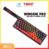 AULA WIN68HE PRO BÀN PHÍM CƠ GAMING CÓ DÂY (Xám đậm + Xám nhạt/ Xingyi magnetic switch - Rapid trigger)