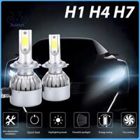 Auleset 2 Chiếc C6 H1 / H4 / H7 Bóng Đèn Pha LED Ô Tô 6000K Đèn Lái Xe Siêu Sáng