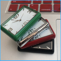 Auleset Thời Trang Vuông Đồng Hồ Ô Tô Trang Trí Nội Thất Tự Dính Điện Tử Thông Hơi Kẹp Đồng Hồ Để Tạo Kiểu Xe Ô Tô