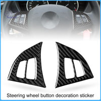 Auleset Xe Miếng Dán Tự Dính Nội Thất Viền Sợi Carbon Vô Lăng Nút Decal Dành Cho Xe BMW X5 E70 2008-2013