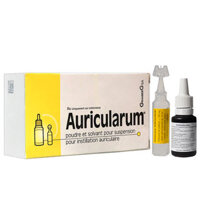 Auricularum, trị liệu tại chỗ viêm tai mạn tính; viêm tai ngoài