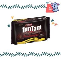 AusMart 2 | Bánh quy Tim Tam Dark Chocolate đắng size Family gia đình (20 cái) tiết kiệm 365gr Timtam nhập Úc