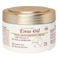 AUSTRALIA EMU OIL MOISTURISING CREAM Vitamin E 250g- Kem Dưỡng Tinh Dầu Đà Điểu kết hợp vitamin E Úc 250g