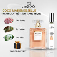 [Auth - 10ml] Nước hoa nữ Leona Parfum Coco Mademoiselle lưu hương lâu, thanh lịch, nữ tính, sang trọng