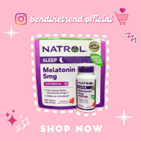 [AUTH-ĐỦ BILL] VIÊN NGẬM NATROL MELATONIN SLEEP 5mg HỖ TRỢ GIẤC NGỦ NGON 250Viên