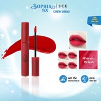 [Auth Hàn] Son Kem Lì 3CE Private Velvet Lip Tint Màu Đỏ Lạnh