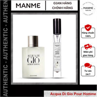 (Auth) Nước hoa nam Giorgio Armani Acqua Di Gio Pour Homme chính hãng chai chiết 10ml  20ml - Manme Perfume L2