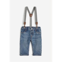 [AUTH] Quần yếm jean kèm đai bé trai HM