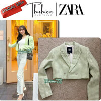 (AUTH SẴN XS)Áo vest ZARA 2010/817/500 xanh cốm lửng tách set(kèm ảnh thật)